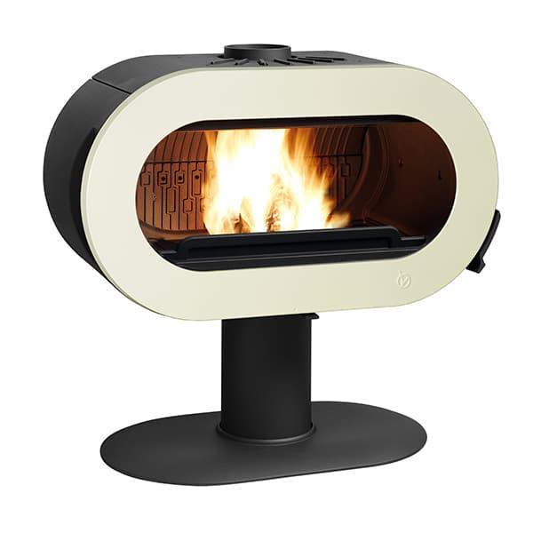 Poêle à bois FIFTY SUR PIED EMAILLE- INVICTA